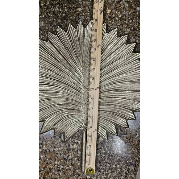Leon Metal Leaf Decorative Platter - Picture 6 of 7